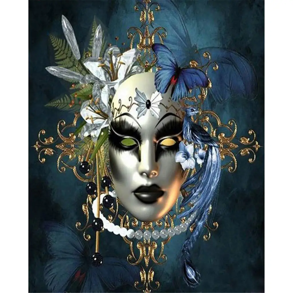 

Full Square/Round Drill 5D DIY Diamond Painting "Butterfly Mask" 3D Rhinestone Embroidery Cross Stitch 5D Home Decor Gift