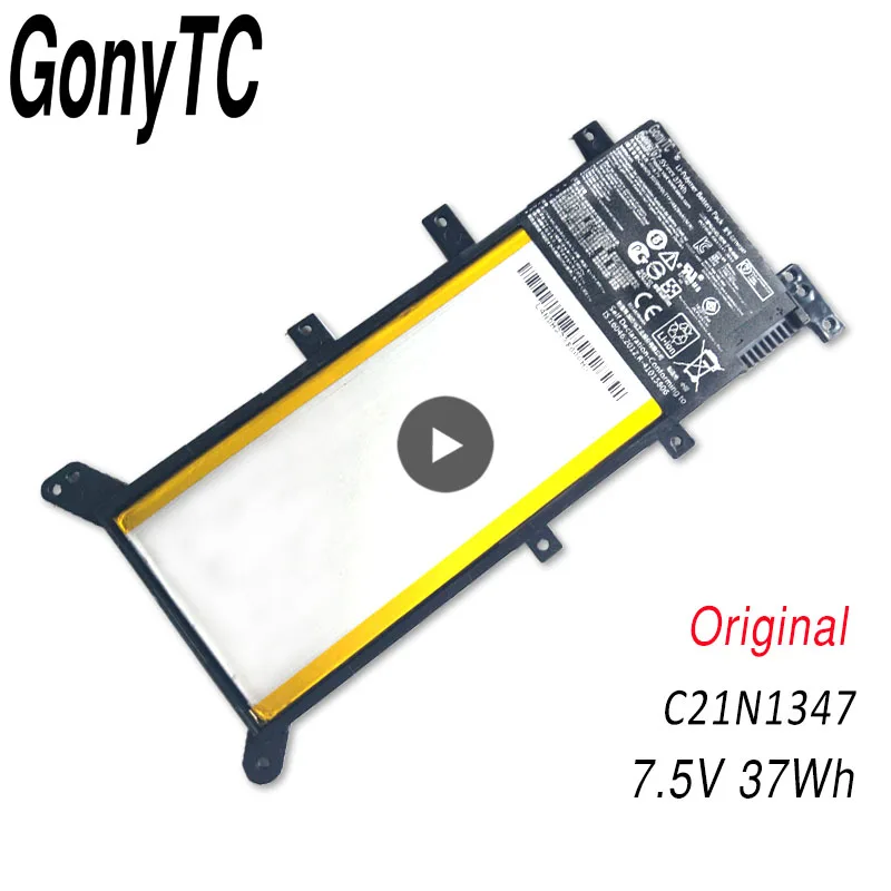 GONYTC 7.5V 37WH C21N1347 New Original Laptop Battery For ASUS X554L X555 X555L X555LA X555LD X555LN X555MA 2ICP4/63/134