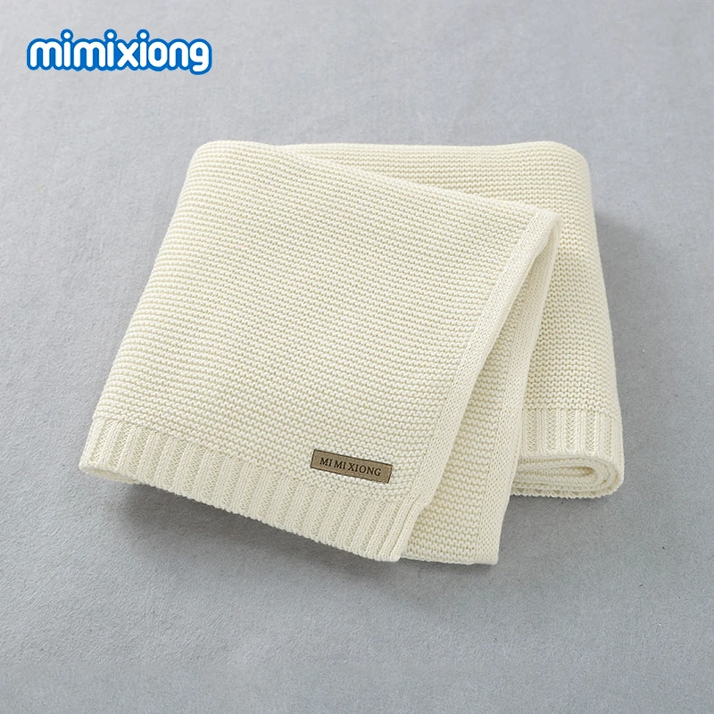 Super Soft Newborn Swaddle Blanket 100*80cm Knitted Toddler Infant