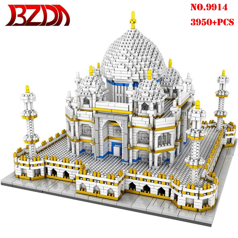 BZDA 10189 создатель город Архитектура 3950 шт. Тадж-3D знаменитые модели строительные