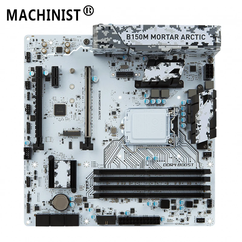 

For MSI B150M MORTAR ARCTIC Desktop motherboard MB Intel B150 LGA 1151 micro ATX DDR4 64GB SATA3.0 M.2 USB3.0 100% fully Tested