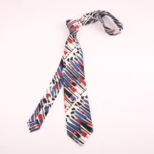 Мужской галстук студенческий модный Повседневный Ретро Цветочный шифоновый галстук для мужчин и женщин узкая версия 7 см галстук Одежда Аксессуары