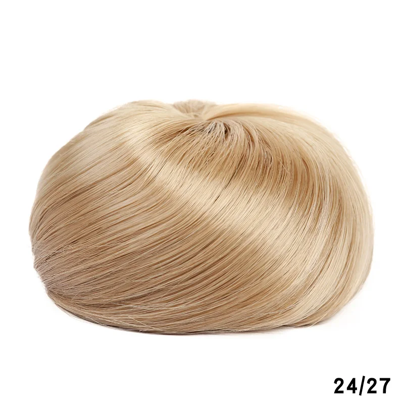 Синтетические волосы для наращивания волос есть различные цвета шиньон сопротивление высокая Температурное Кольцо Пончик бублики для волос аксессуары