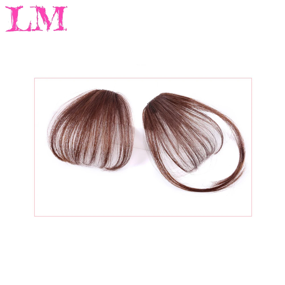 

LM Fashion Girl Sandwiched in the Hair of the Bangs Wig Synthetic Fake Bangs Hair Block Clipped in the Hair Bangs Clip Bangs