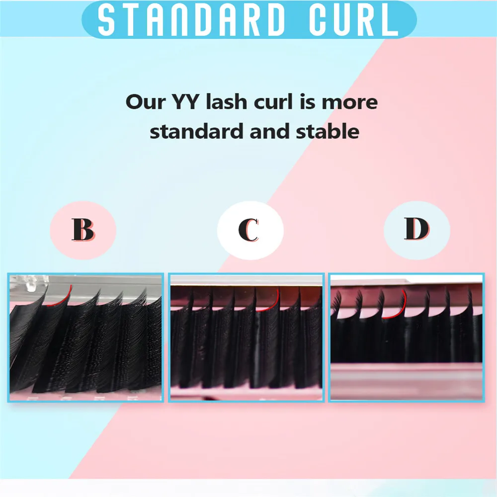 Qeelasee 10 pcs/lot Y-shape Lashes Hand-woven Faux Mink YY Eyelashes Super Soft False Eyelash Grafting Russian volume Lashes 6