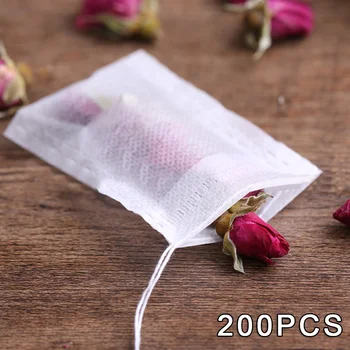 

200PCS PET Tea Bag Chinese Herbal Tea Brewing Soup Filter Bag 9*10CM Bags Kitchen Supplies New 2020