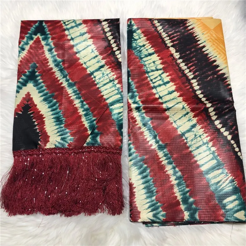 Новое поступление Африканский Базен riche кружева высокое качество Базен фарбик с кисточкой для свадьбы 5+ 2 ярдов/партия