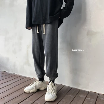 

2019 Autumn Korean Version Of The European And American Style Loose Casual Men's Sports Pants Joggers Streetwear