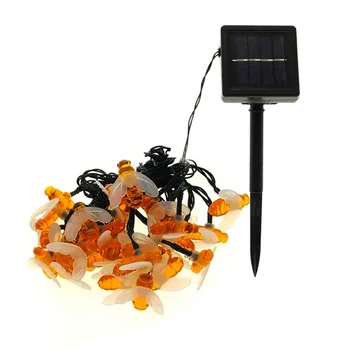

Bee String Lights 30 Led Outdoor Solar Power LEDs Strings Waterproof Garden Patio Fence Gazebo Summer Night Light Decorations