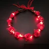 Women Girls Wedding Party Crown Flower Headband LED Light Hair Wreath Halloween Garlands Glow Birthday Neon Party Christmas Xmas ► Photo 3/6