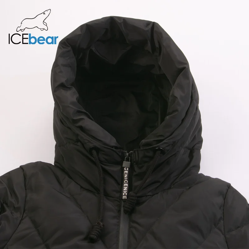 ICEbear 2019 новый зимний длинный женский пуховик модная теплая Женская куртка с