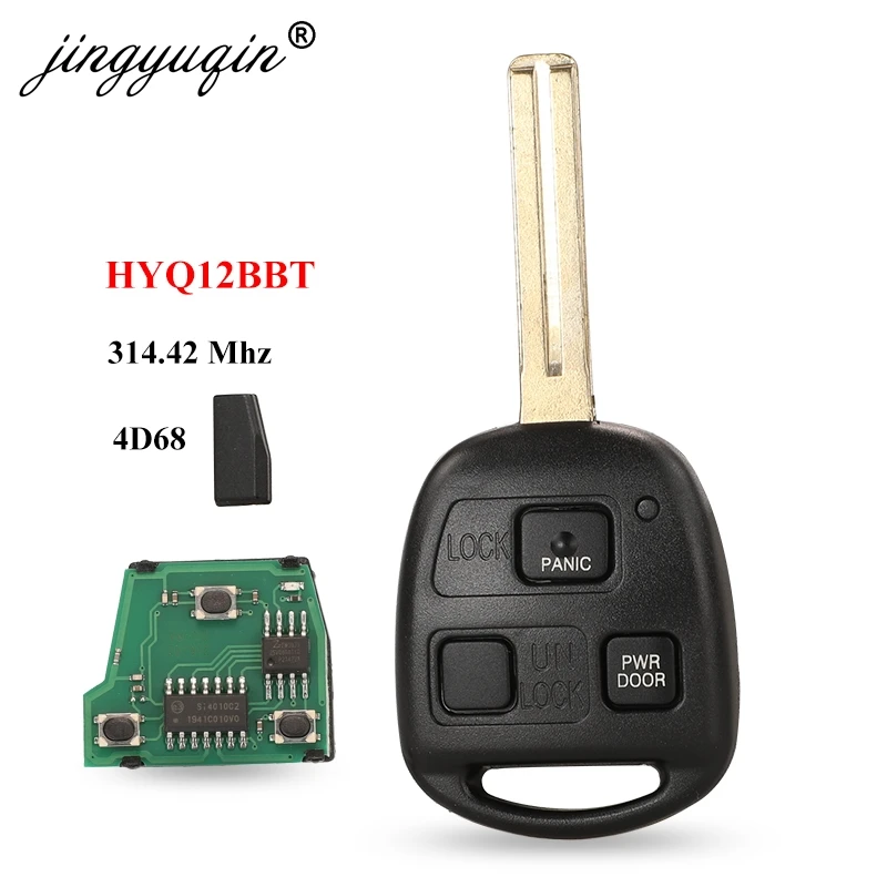 Remote Key for Car Remote Key and Car Key Lexus RX330 RX350 RX400h 3 Buttons 4D68 Chip 314.4MHz FOB