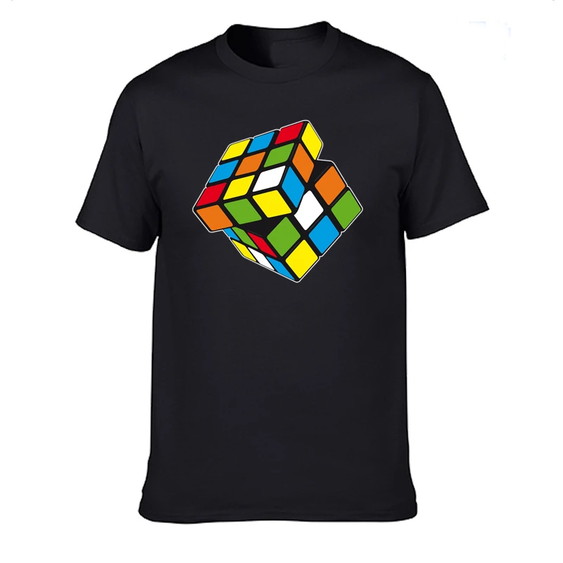 Demonstreer Schijn zonnebloem 2021 Fun Men's High Quality Rubiks Cube T Shirt Casual T Shirt Men 100%  Cotton Short Sleeve Vintage Big Size Quality Tops Tees - T-shirts -  AliExpress