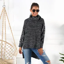 New Women Sweater Autumn Winter Ladies Solid Knitted Pullovers Turtleneck Long Sleeve Loose Casual Jumper 2020 Tricot Femme New Women Sweater Autumn Winter Ladies Solid Knitted Pullovers Turtleneck Long Sleeve Loose Casual Jumper 2020 Tricot Femme