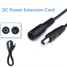 1 шт. DC силовой кабель-удлинитель 1/3 м/10 футов разъем для 5,5 мм x 2,1 мм штекер для камеры видеонаблюдения 12 вольт удлинитель