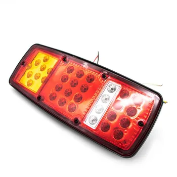 

Car Truck Trailer 33 LED Square Reflector Rear Tail Brake Stop Marker Light Red Durable Vehicle Accessories