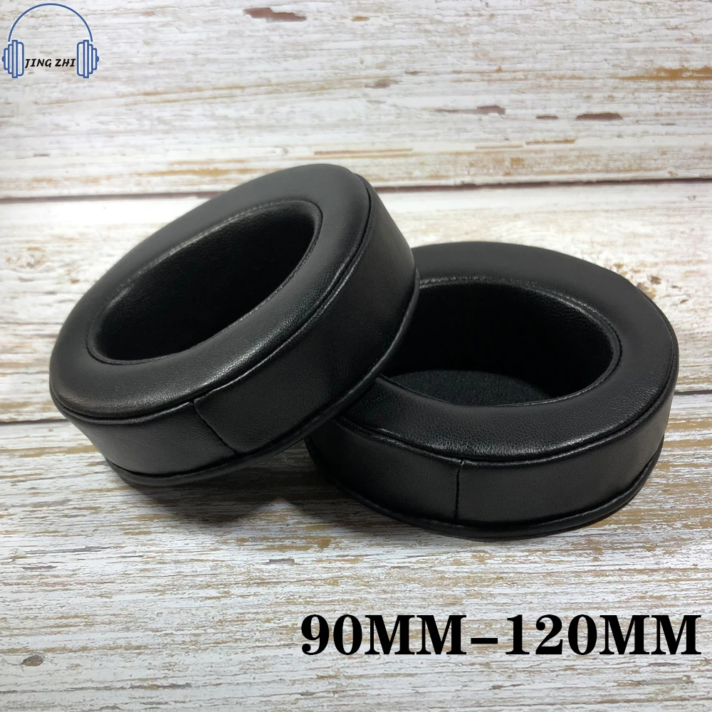 Sheepskin Angled Diameter circle Bevel Ear Pads Leather Round earpad  90MM 95 100MM 105MM 110MM 115MM 120MMHeadphones Ear Cover