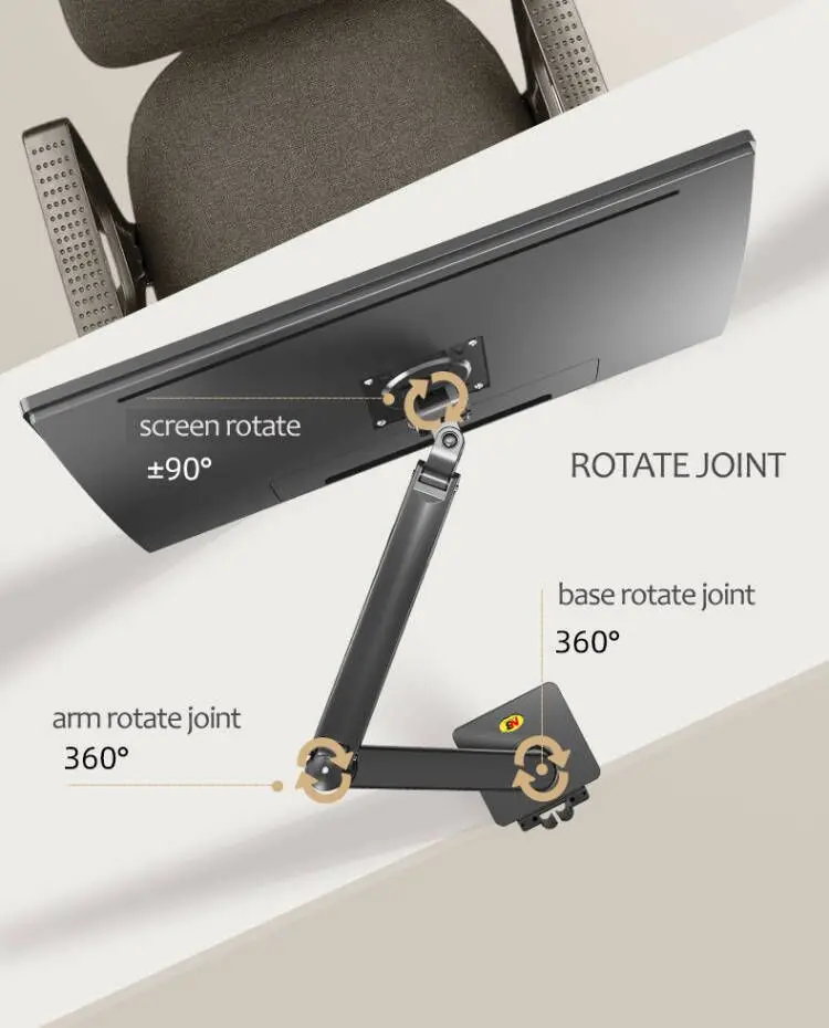 polegada tela desktop monitor titular 360 girar