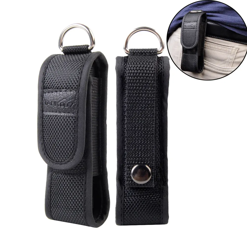 

11x2.6cm Small Flashlight Pouch Holster Accessory Tools Case 7cm/2.5'' Belt Buckle Designed Pouch Tactical Hunting Torch Holder