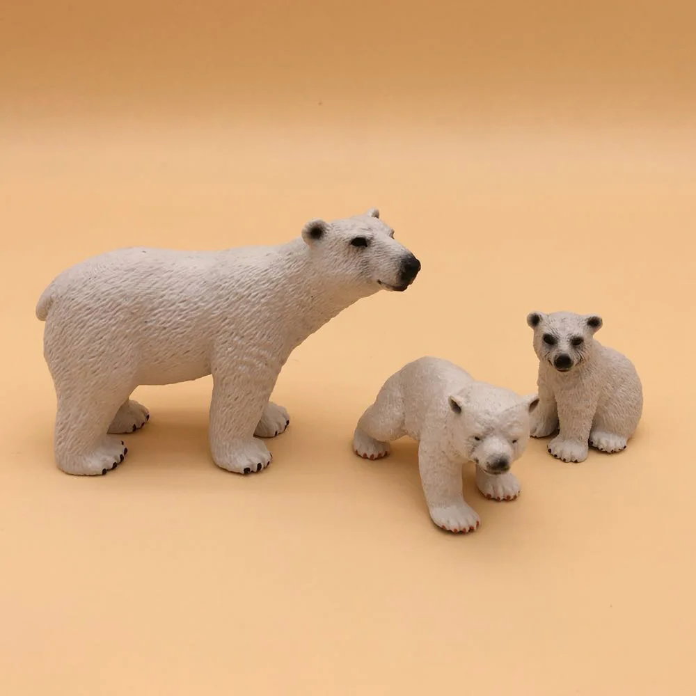

Suit 3-Model Polar Bear Model Marine Organism Model Cross Border Supply of Goods Oceans Pavilion Toy Animals