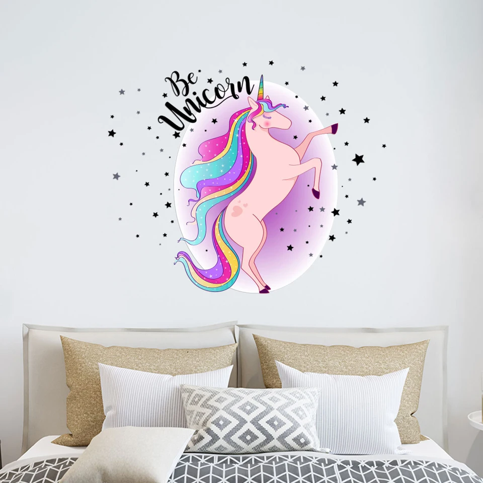 Unicorn Wall Stickers For GIrl Room