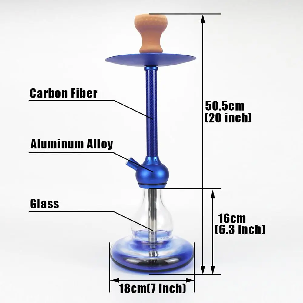 Кальян с керамической чашей Shisha Rocket 2 стеклянный кальян силиконовым шлангом Chicha