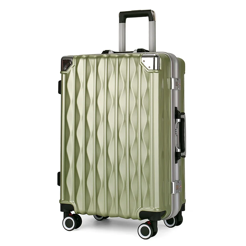 20, 24 дюйма, чемодан для багажа, wo, для мужчин, для посадки, Спиннер, чемодан, для мужчин, для путешествий, сумка для багажа на колесиках, чемодан для путешествий - Цвет: green