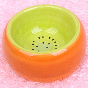 Ceramics Hamster Bowl Food Feeding Prevent Turning Over Drinking Water Round Porcelain Dish Rabbit Squirrel Feeder for Small Pet 3