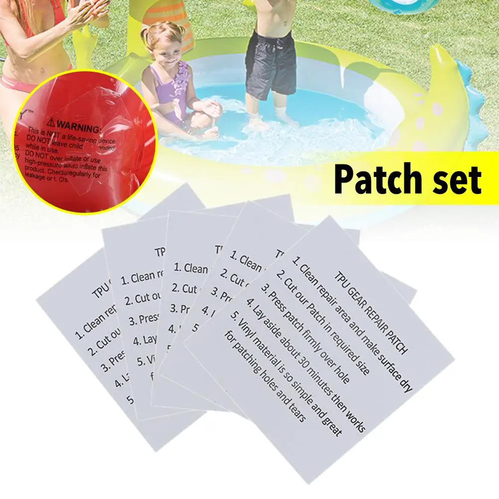 

Inflatable Pool Repair Kit Vinyl Stickers Glue Repair Kayaks Patches Inflatable Rafts Boat Adhesive Swimming Pool Accessories