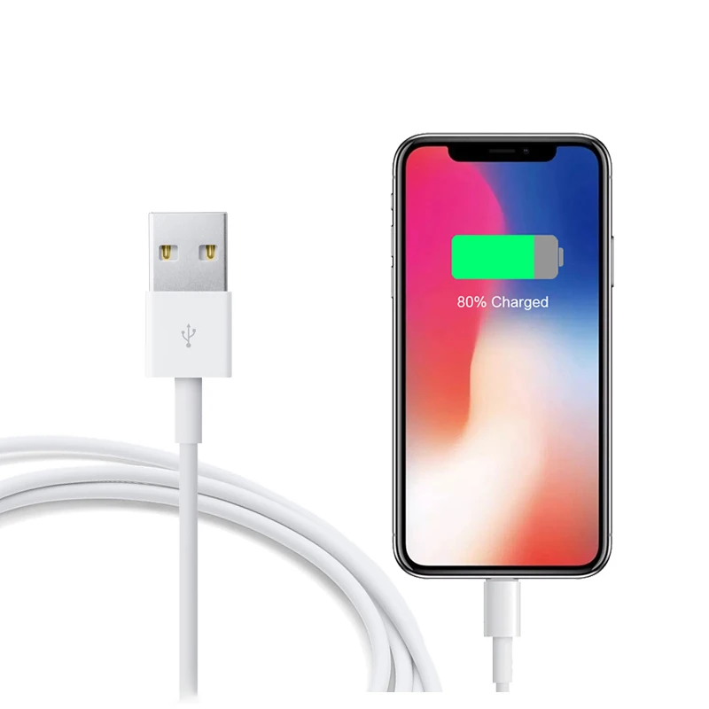 

Konsmart 8 Pin to USB Charge Data Cable for Apple iPhone 11 XR XS Max 5s 6 6s 7 8 Plus iPad Pro mini Air iPod 2.4A Fast Charging