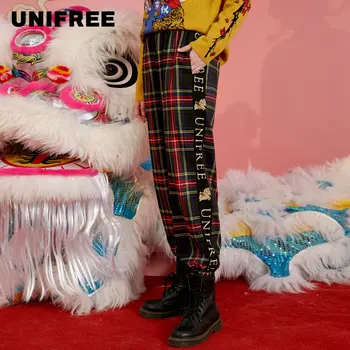 

Unifree2020 spring new women's elastic waist and leg binding fashion tooling style radish pants casual pants U201P007C1C1