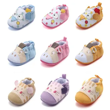 

Baby Rubber Cotton Slippers Skid-proof Hard Sole Infant Indoor Girls Shoes Fashion Plush Warming Home Toddler Baby Velvet Shoes