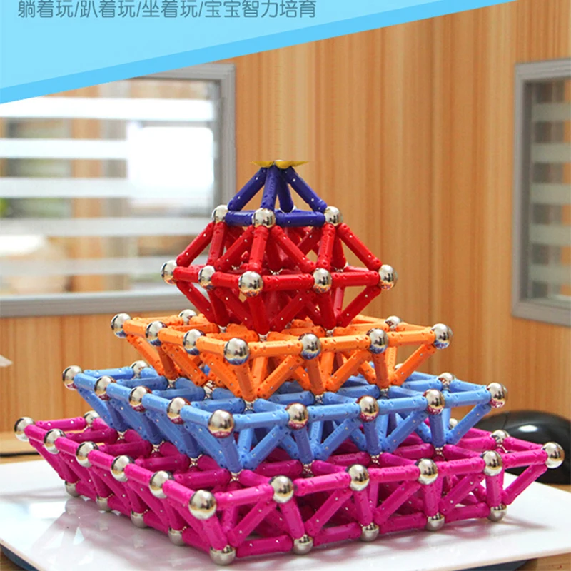 DIY Magnetic Building Blocks Magnetic Sticks Set Kids Educational Toys for Children Toy Bricks magnetic building blocks,magnetic assembly toy