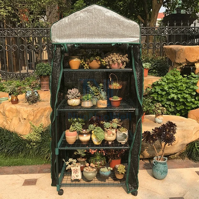 Külkereskedelem Virágpolc Esőálló Burkolat Szabadtéri Napellenző Üvegházhatású Háromrétegű Árnyékolás Nettó Kerti Hőszigetelő Szoba - Image 4