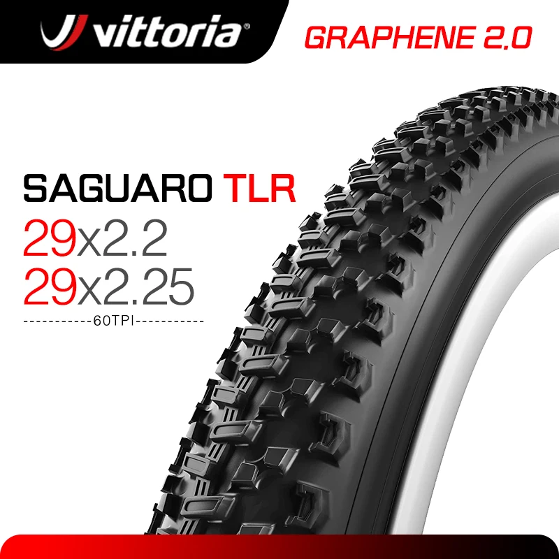 Vittoria Saguaro 29 MTB Tire Inches TubelessTire 60TPI Graphene 2.0 29X2.25 Anti Puncture Mountain Bike Foldable Tires | Спорт и