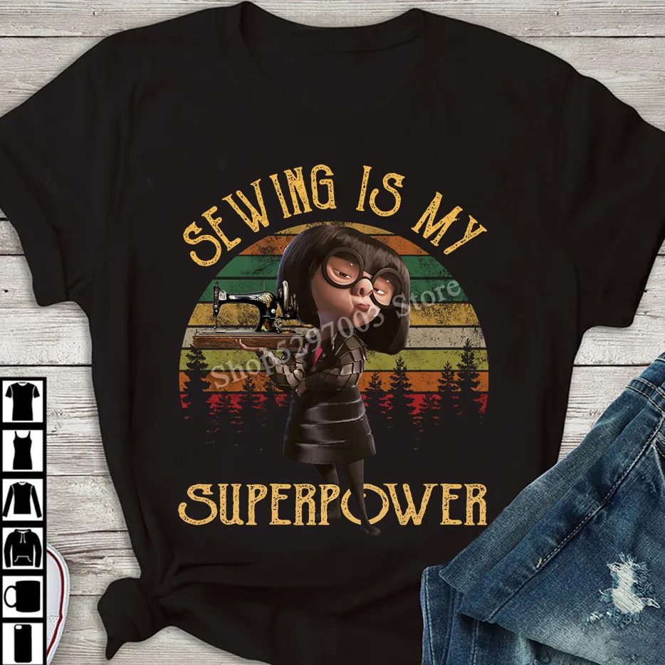 Shiting Is My Superpower Edna Mode винтажные подарки рубашка топы новинка унисекс забавная