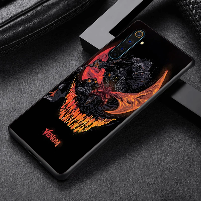 Marvel-venom- For OPPO Find X3 X2 R17 Lite Neo F19 F11 Pro Plus 5G K5 K3 R15 R9S F9 F7 F5 Black Soft TPU Phone Case