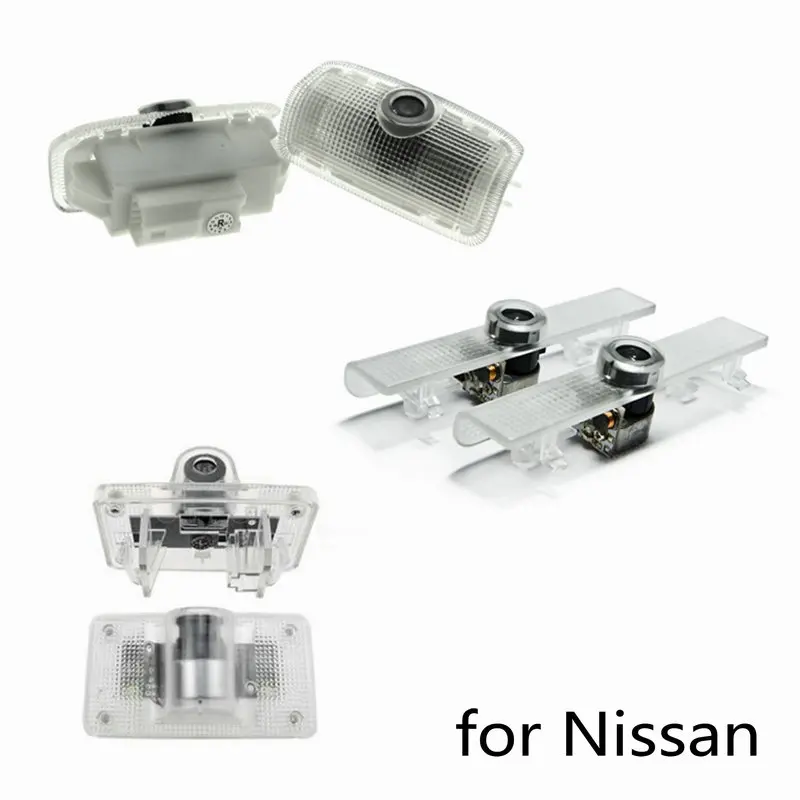 

2pcs Led Car Door Welcome light Projector Logo For Nissan Teana Maxima Altima Titan Murano Sylphy X-Trail Xtrail t31 t30 Amadar