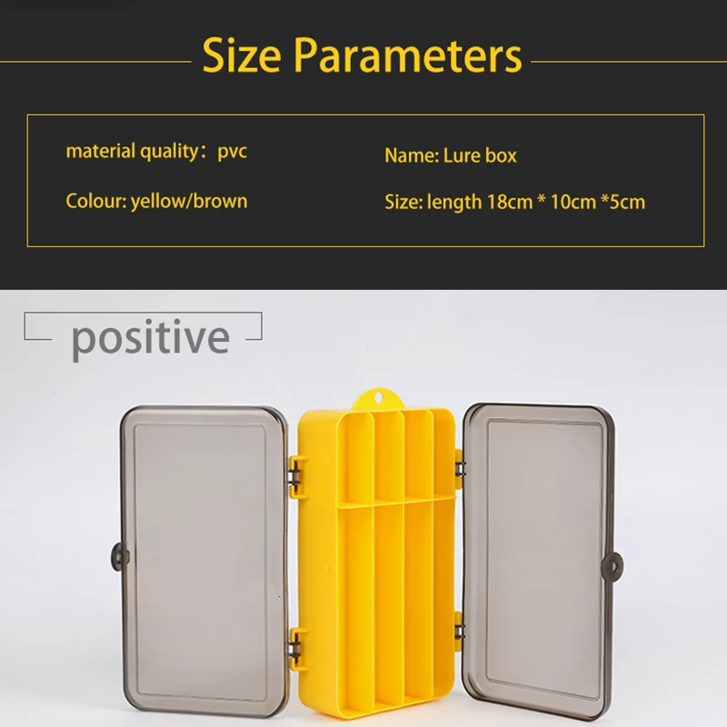 Fshing Tackle Boxes Plastic Storage Organizer Box Fishing Lure Double Sided /BaitStorage | Спорт и развлечения