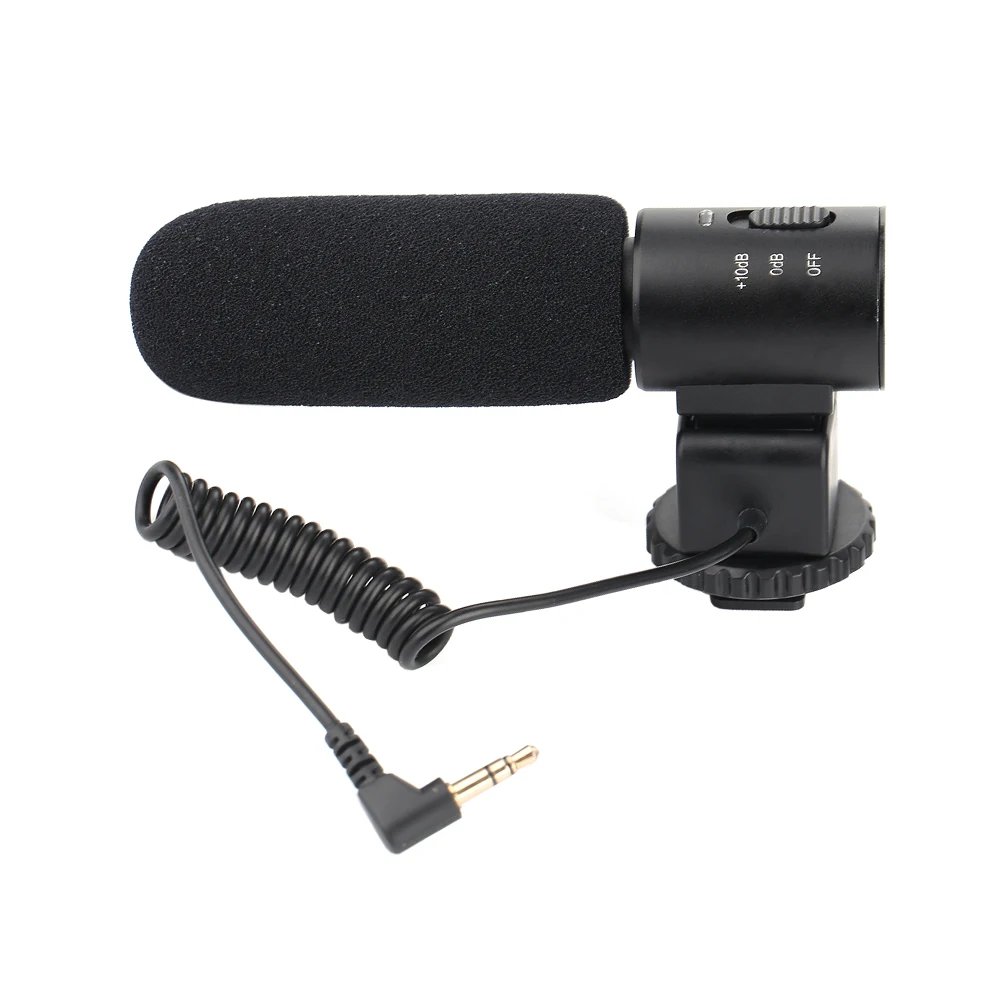 K&F CONCEPT CM-500 Metal Cardioid Directional Condenser Video Microphone Interview Mic for DSLR Camera Camcorder