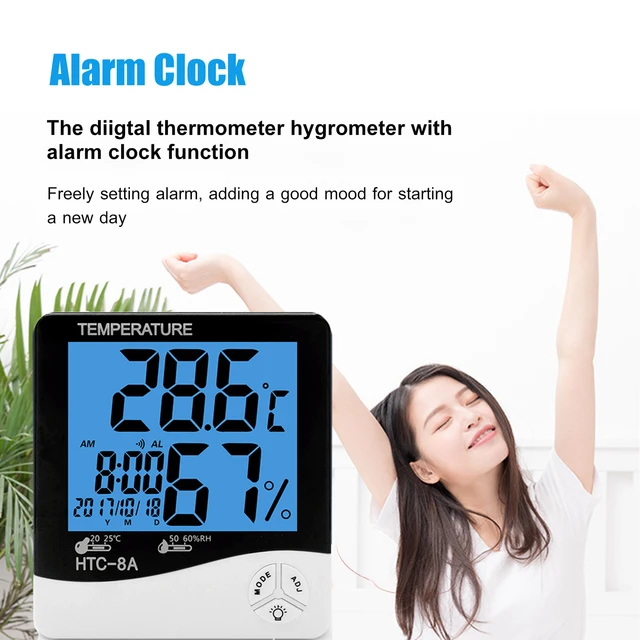 EAGLE PEAK Digital Hygrometer Thermometer Humidity Gauge with Backligh