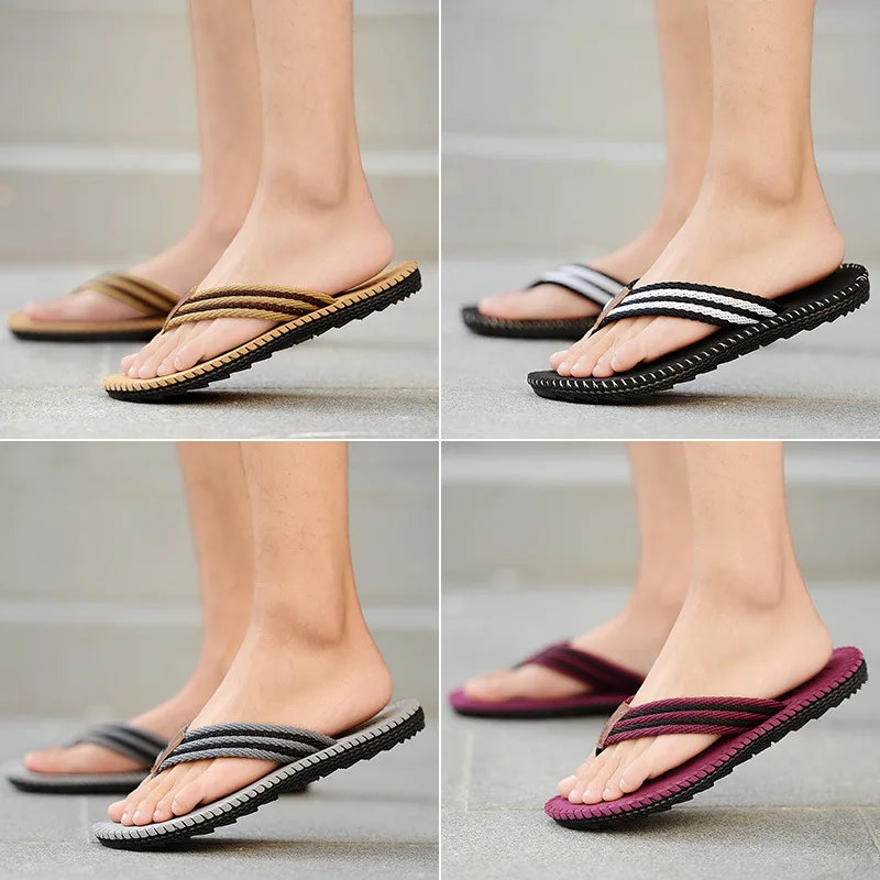 

2018 Summer New Style Plus-sized Menswear Home Slippers Men's Korean-style Indoor Anti-slip Bathroom Flip-flops Manufacturers Wh