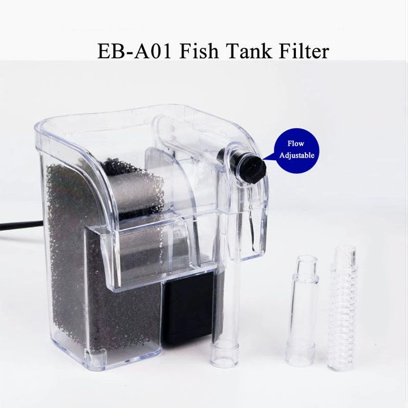 

220V Protein Skimmer Aquarium Waterfall Filter Ultra-Quiet Mount External Small Filter Pump Fish Bowl Garbage Purifier Filter