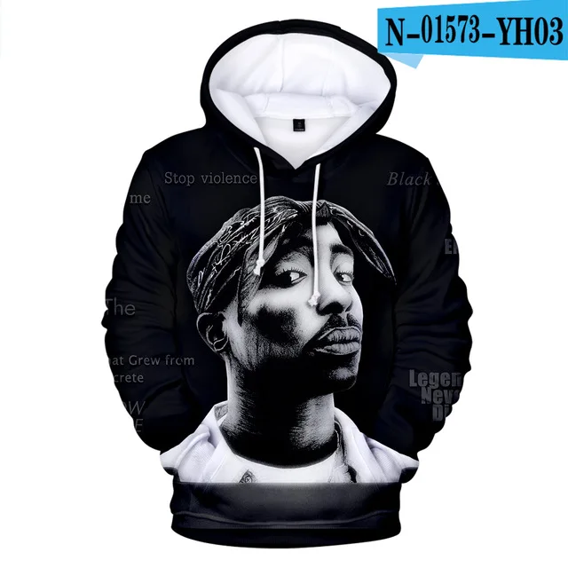 Хип-хоп 2pac 3d Толстовка с капюшоном для мужчин весенние пуловеры с принтом Rapper толстовки с Тупаком топы с длинными рукавами брендовая куртка одежда - Цвет: 3dwy-1009