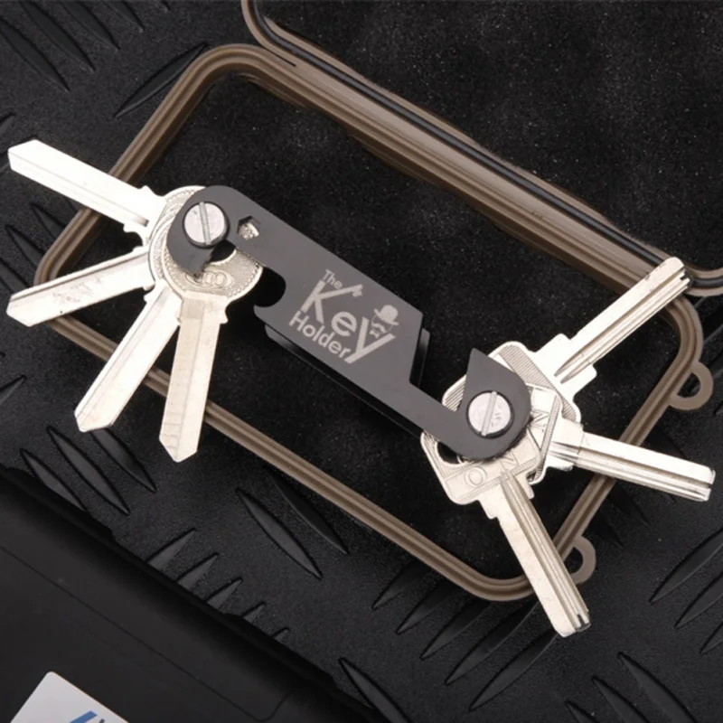 

Portable EDC Key Organizer Holder Aluminum Keychain Key Holder Organizer Clip Folder Outdoor Key Storage Collector