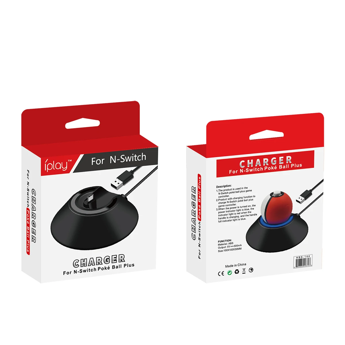 IBen зарядная подставка для NS Switch Elf Ball Светодиодный Держатель зарядного устройства type-C для Nintendo Switch Ball Plus