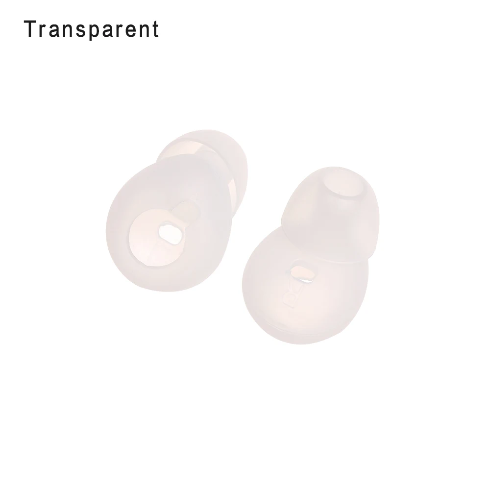 transparent 1 пара наушников-вкладышей Bluetooth, амбушюры, накладки на наушники, силиконовые наушники, сменные насадки для наушников для samsung gear Circle R130 - Цвет: transparent