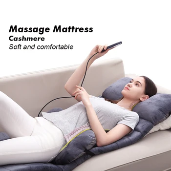 

Electric Heating Vibration Mattress Massager For Body Soft Massage Pad Antifatigue Relieve Pain Health Care Cushion Portable