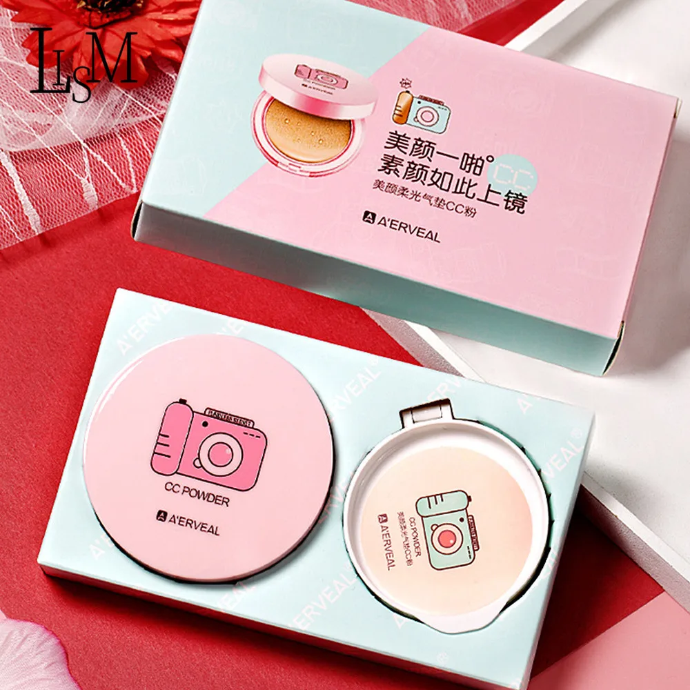 

LISM Air Cushion BB Cream Concealer Long Lasting Brighten Skin Colour Liquid Foundation Moisturizing 2PCS Makeup Cosmetics