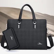 Мужской кошелек, деловой портфель, мужская кожаная сумка для ноутбука, брендовая мужская сумка на плечо, водонепроницаемая сумка на плечо, сумка-мессенджер